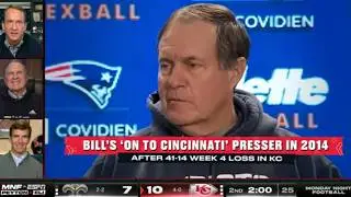Bill Belichick explains the 'Onto Cincinnati' press conference 😄 | ManningCast