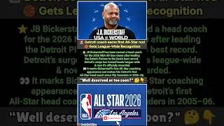 Bickerstaff: 'gets his All-Star moment'🔥 #nba #basketball #pistons #detroit #allstar #nbaallstar