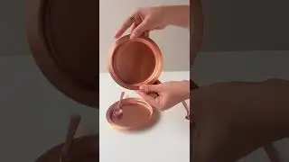 Elegant Copper Dessert Plates &ndash; Elevate Your Dining Experience! 🍽️✨