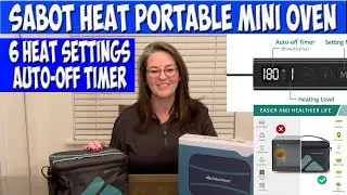 Мини-духовка Sabot Heat &mdash; 6 режимов нагрева, таймер автоматического выключения для путешествий, кемпинга и работы
