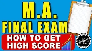 SMART WAY TO SCORE HIGH IN MA SEMESTERS. M A ENGLISH students MUST watch. SECRET OF TOPPERS.