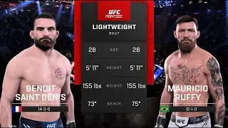 UFC 5 Sim - Benoit Saint Denis vs. Mauricio Ruffy | UFC Paris