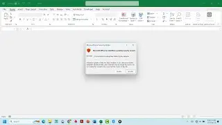 How to recover your excel file if security error occurred | Potential security concern #excelerror