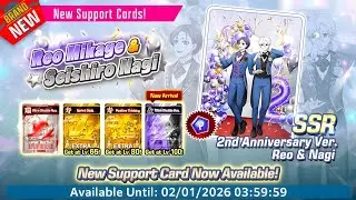 Summons For SSR Reo X Nagi Support Card | Blue Lock PWC Global 