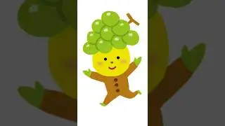 Coloring Grapes for Kids 🎨 | Learn green Color | Fruit Coloring Book