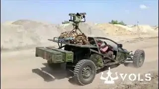 New combat buggy uses by Ukrainian army armed with Corsar anti-tank guided missile weapon system