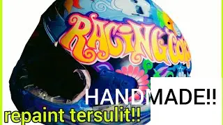 REPAINT HELM MOTIF TERSULIT | part 1
