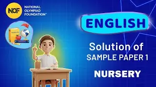 Nursery - ENGLISH - NOF Sample paper solution - 1