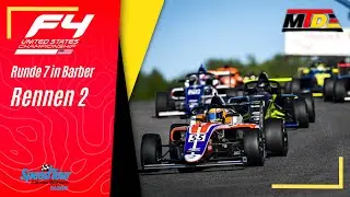 F4 US Championship 2025 | Runde 7 - Rennen 2 | Barber SpeedTour (Deutsch)