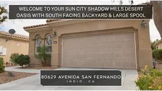 JUST LISTED: Welcome To Your Sun City Shadow Hills Desert Oasis With South Facing Backyard & Pool