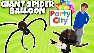 Party City Balloon Shopping & We Make Giant Spider HALLOWEEN Balloons DIY! #balloons