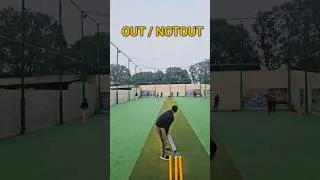 OUT hai ya NOT OUT? 😱🔥 Decision dekh ke dimag hil jayega! #cricket #shortsfeed #cricketshorts