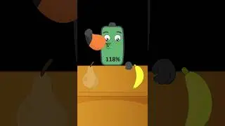 Low Battery Overcharged | Asmr Colorful Fruit Drinks | NCR Animation #asmr #mukbang #shorts