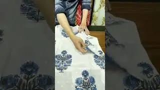 Designer White Block Print Dress Kurti Pant Suit Set #shorts #designeroutfits