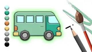 How to Draw and Color a 'V for Van' | Connect the Dots |  #art #drawing #tutorial