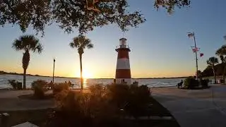 AMAZING! Hyperlapse Video Of A Sunset Over Lake Dora At The Grantham Pointe Lighthouse, Mt Dora, FL.