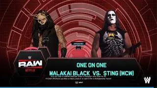 WWE 2K24 Sting(Wolfpac) vs Malakai Black