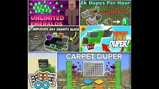 6 Duplicator Carpet,Gravity Blocks|Sand,TNT,Inventory,Tripwire hook,rail track.duplicator|Minecraft|