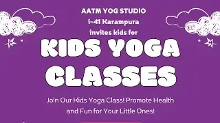 Kids Yoga session at Aatm Yog Studio