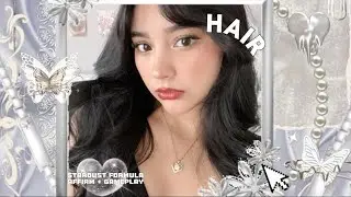 platinum black hair