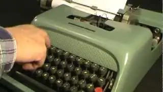 Restore Vintage Manual Typewriter UNDERWOOD OLIVETTI STUDIO 44 repair.
