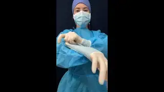 Surgical PPE Glove ASMR from Blue Scrubs