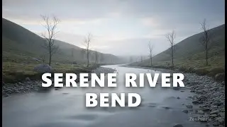 Peaceful River Flowing Through Ancient Mossy Oaks