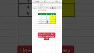 Как умножать числа в Excel! #excel