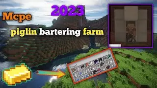How to make🐷 piglin bartering farm in Minecraft bedrock ||
