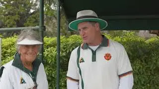 Crash Test Crawf: Shane Crawford takes on 88 year old lawn bowls champ Margot Keenan