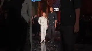 Stromae et sa femme Coralie Barbuer, au d&eacute;fil&eacute; Chanel.