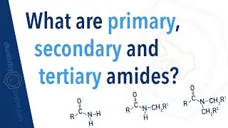 What are primary, secondary and tertiary amides?