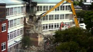 22  June 2011 demolishing Pontefract Hospital