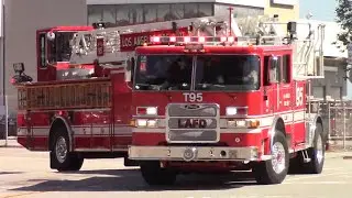LAFD Light Force 95 & Engine 95 Responding