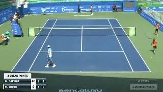 Matthew Ebden hits 4 double faults in a row against Mohamed Safwat at the Bangalore challenger 2020