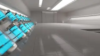 Futuristic Interior rendering time laps (making, Cinema 4D + Redshift )