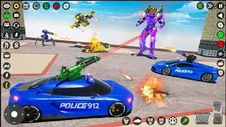 Car & Jet Transformation Robot Fight Game 🚗✈️🤖 | Flying Police Robot Game 2026 | Android Gameplay