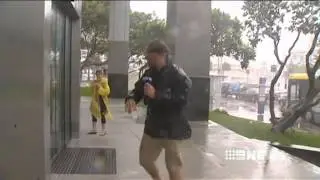 QTQ Nine News Special - Paul Burt live cross