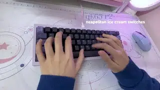♡ qk65 r2 lilac | neapolitan ice cream switches sound test 🍦