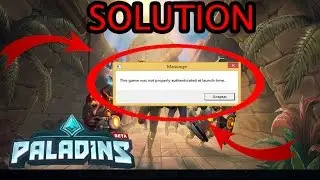 SOLUTION PALADINS LAUNCH ERROR 