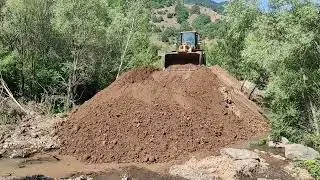 CAT LODER 950 TEK BAŞINA SULAMA BARAJI NASIL YAPILIR 