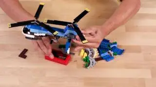 LEGO&reg; Creator: Build a cargo container - Twin spin helicopter challenge tip