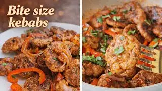 Bite Size Kebabs ASMR 🍢 | Juicy Mini Kebabs Recipe | Easy Snack 