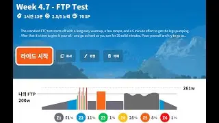 Zwift - 4 Week FTP Booster - Week 4.7 - FTP Test on The Classic in Watopia