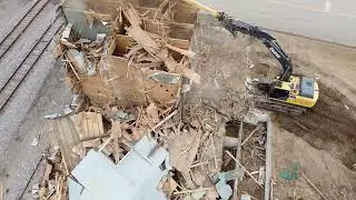 Michigan Grain Elevator Demolition