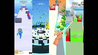 Layer man  🆚️  Stack Rider🆚️ 🔴Card Evolution 3D vs  mask Evolution 3D- 🔴gameplay iOS e Android  🎮
