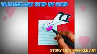 7I 3D Name Art ✨ Special Gift for My Friend | STORY TIME SPARKLE ART