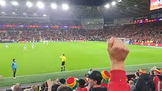 Wales 2  V Belgium 4 in world cup qualifier October 2025. Pre Match Atmosphere. 
