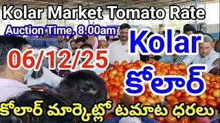 6 December 2025| today Tomato rate Kolar market | Kolar market tamatar rate today | today top rate