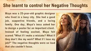 Learn English With Stories || Maya Learnt To Control Her Negative Thoughts || Easy English Listening